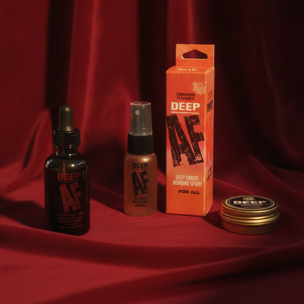 Deep AF - Cinnamon - Cinnamon Flavoured Deep Throat Spray - 29 ml | Maximize Pleasure with Deep AF Throat Spray