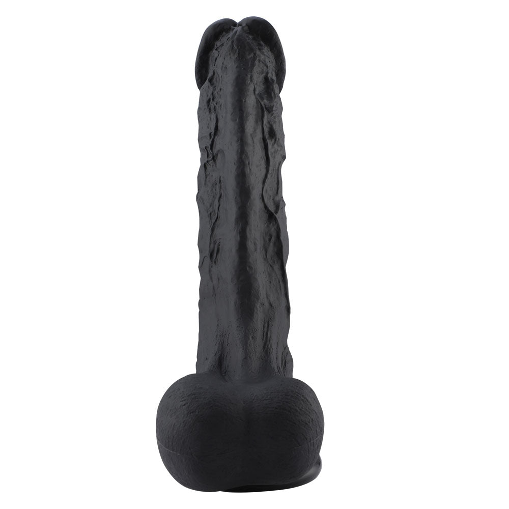 Hismith Huge Black 31.5 cm Dildo with Kliclok - Black 31.5 cm Dildo with Kliclok Machine Attachment