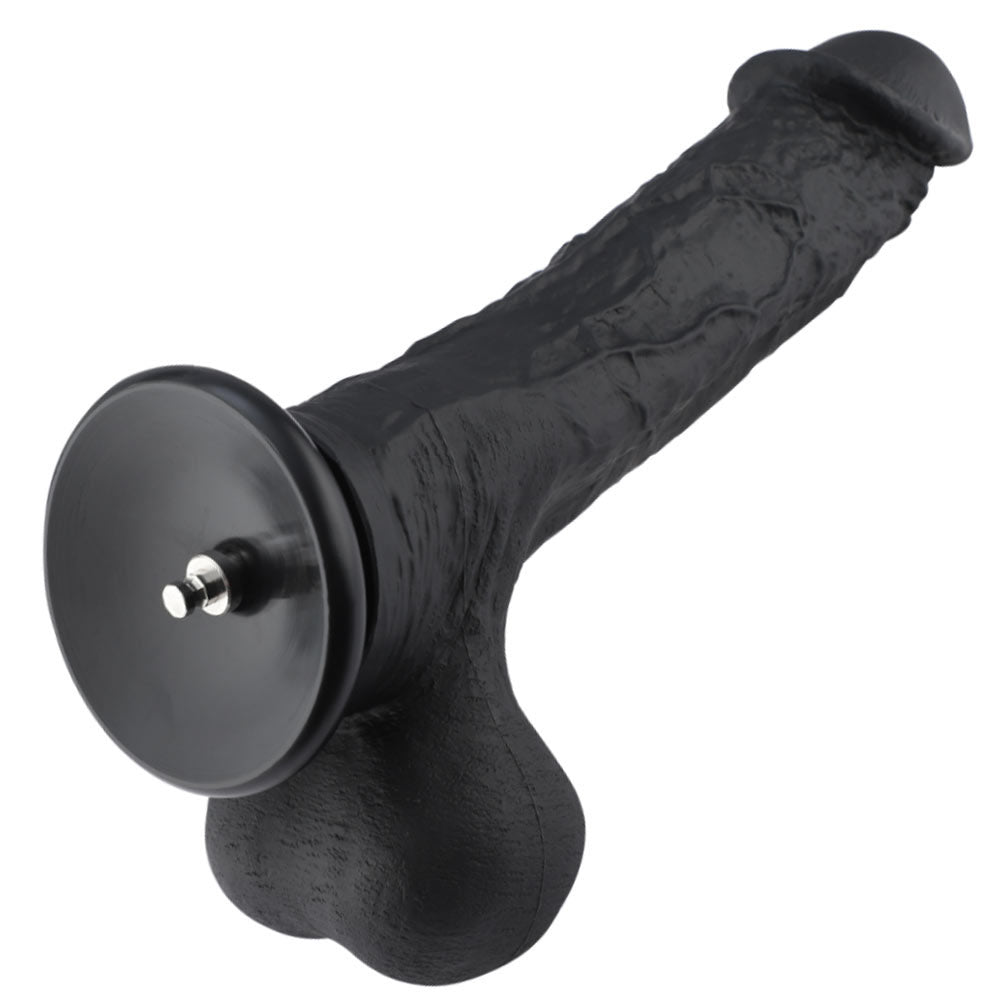 Hismith Huge Black 31.5 cm Dildo with Kliclok - Black 31.5 cm Dildo with Kliclok Machine Attachment