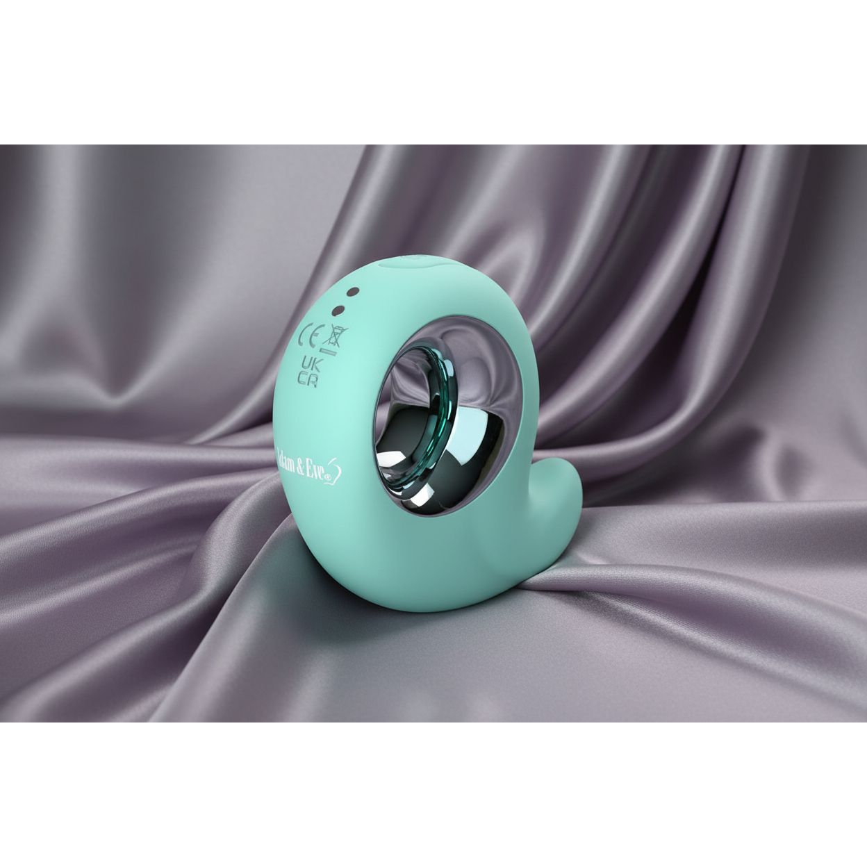 Adam & Eve CURVY CUTIE PLEASURE COMBO - Teal USB Rechargeable Tapping Stimulator