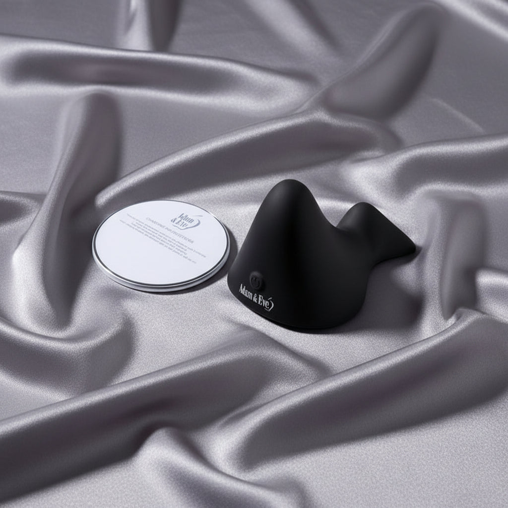Adam & Eve THE RUMBLING RIDER - Black Rechargeable Vibrating Grinder Pad