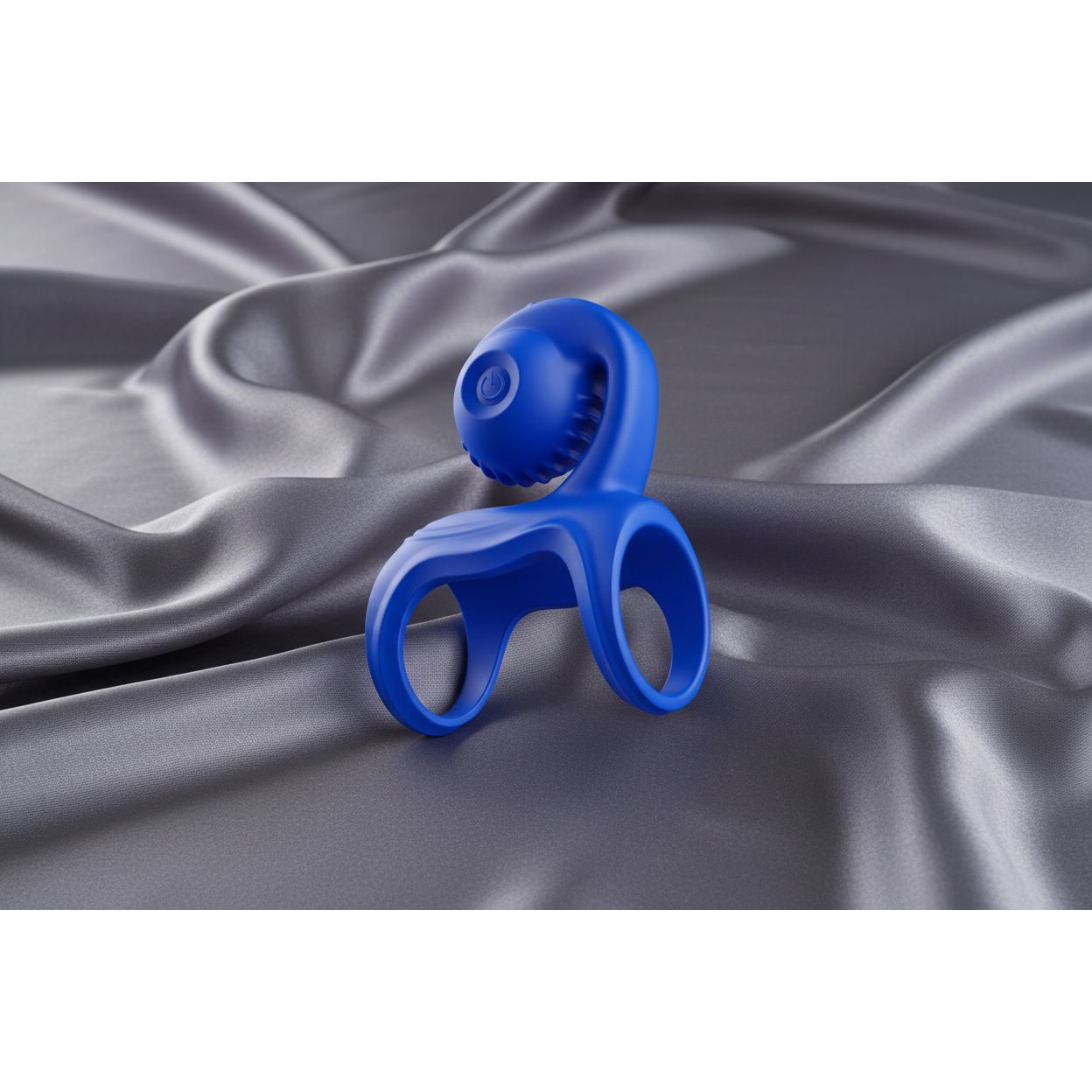 Adam & Eve ROCKIN & ROLLIN SNAIL - Blue USB Rechargeable Vibrating Couples Cage