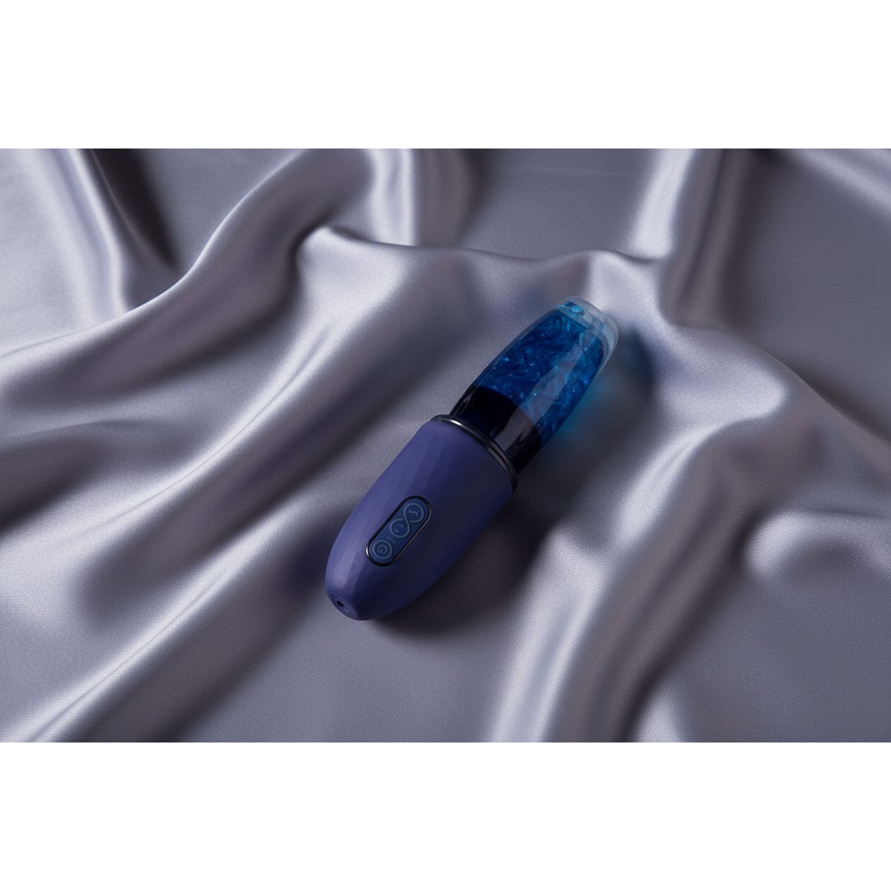 Adam & Eve ADAMS MAGNA MISSILE - Blue USB Rechargeable Thrusting & Spinning Auto Stroker