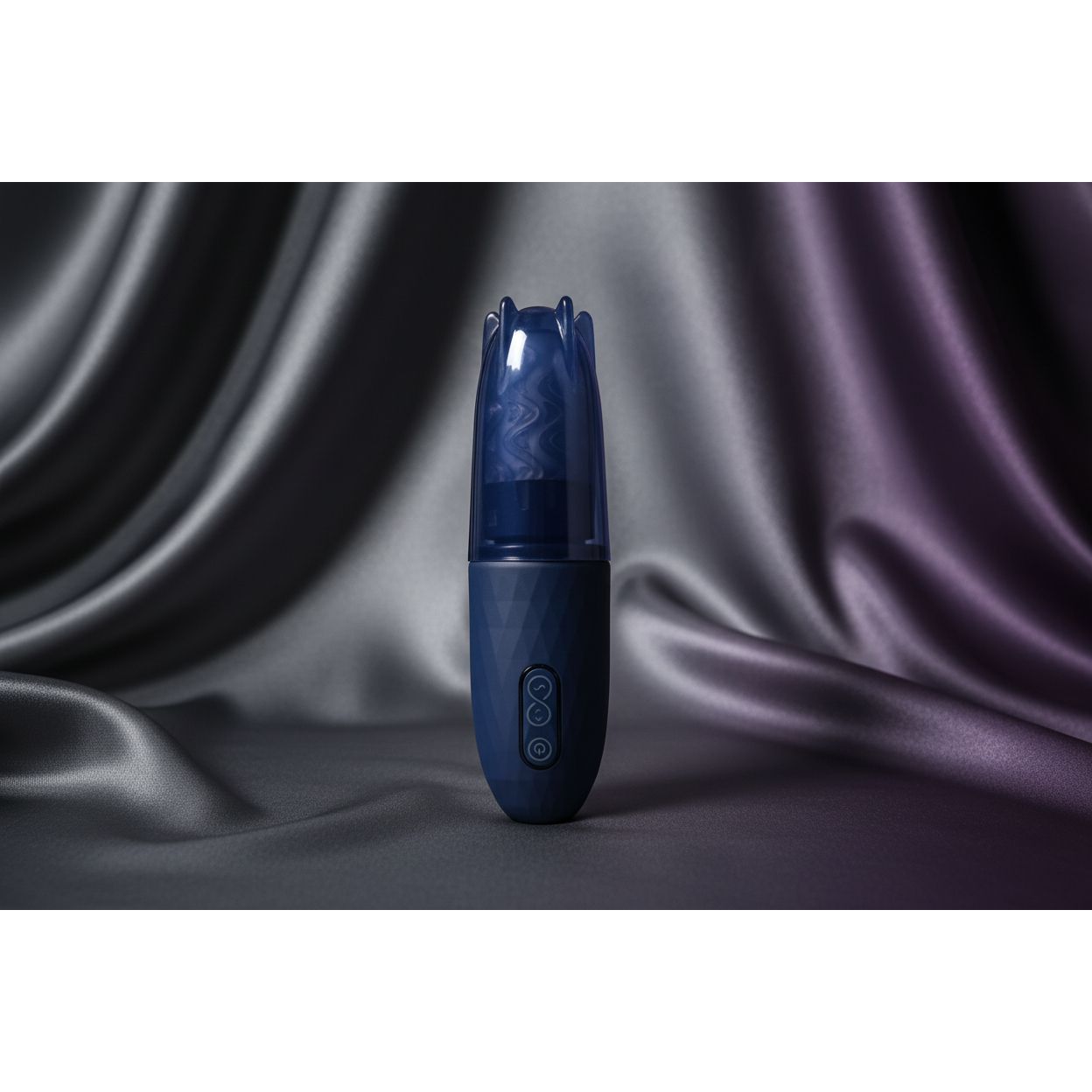 Adam & Eve ADAMS MAGNA MISSILE - Blue USB Rechargeable Thrusting & Spinning Auto Stroker