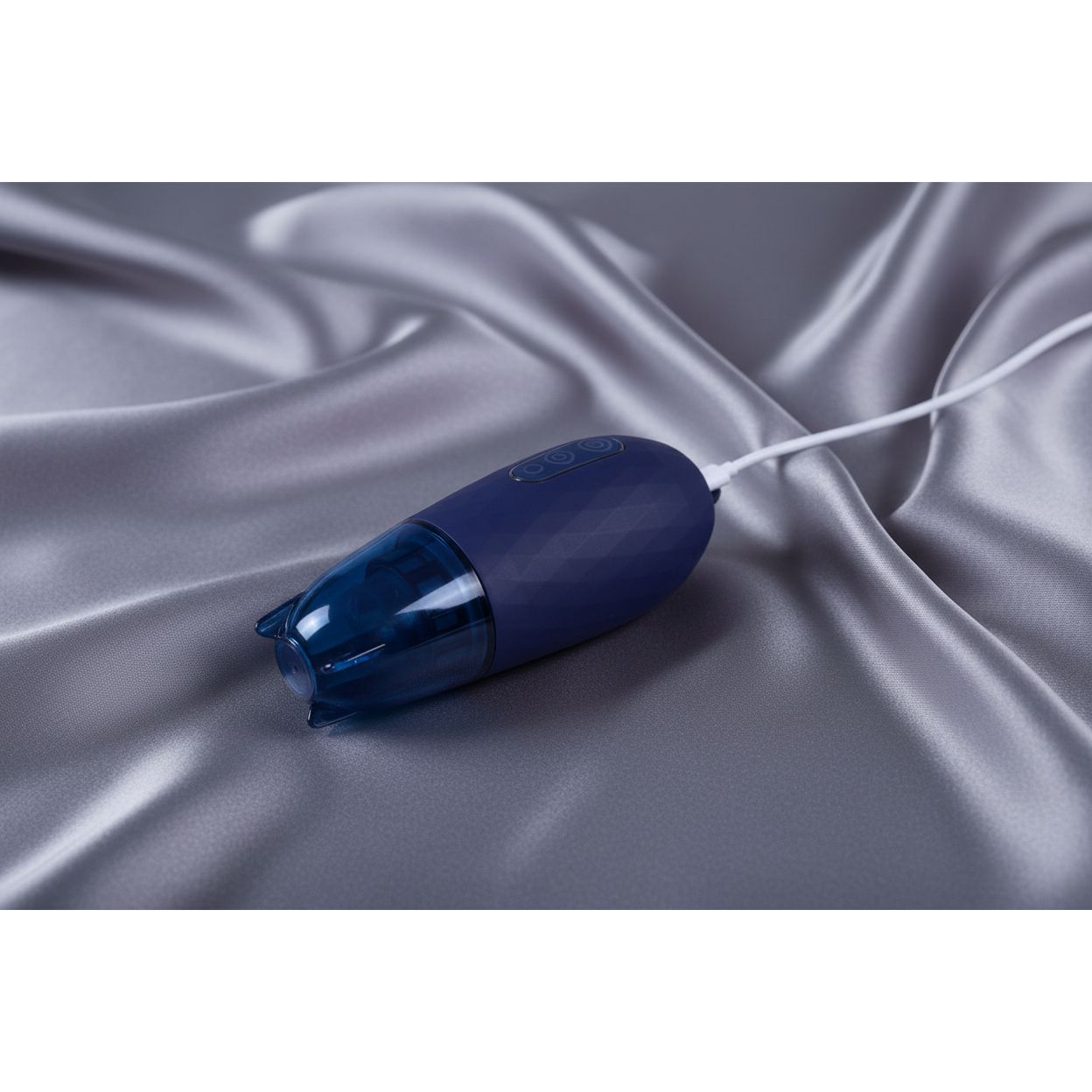 Adam & Eve ADAMS MAGNA MISSILE - Blue USB Rechargeable Thrusting & Spinning Auto Stroker
