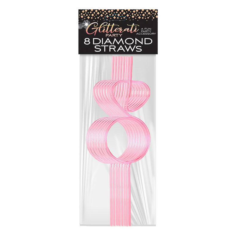 Glitterati - Diamond Ring Straws Set - Hens Party Novelty - Set of 8