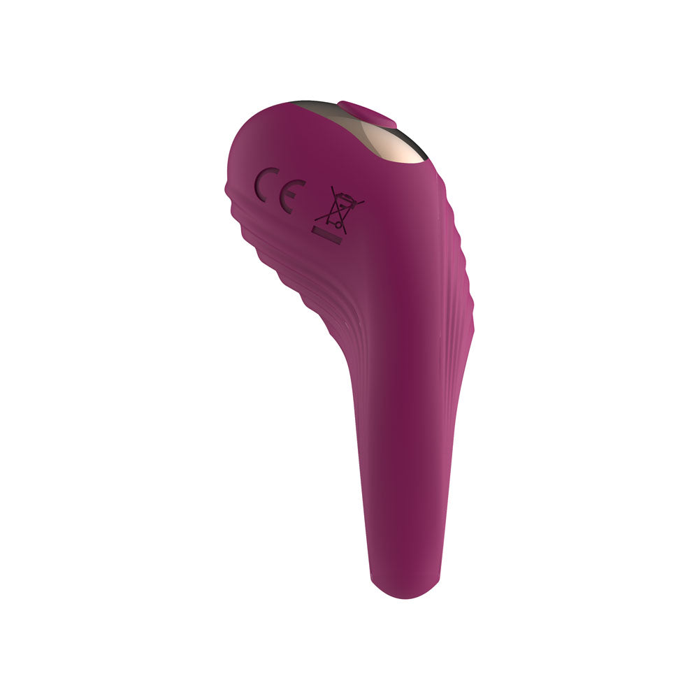Passion Play Silicone Vibrating Cockring - Purple USB Rechargeable Penis Ring