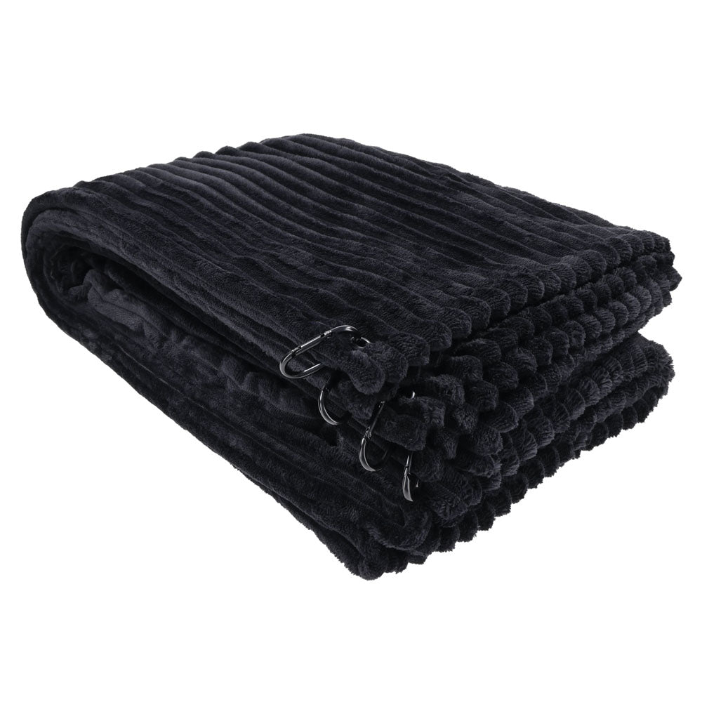 SPORTSHEETS Signature Waterproof Blanket - Black Waterproof Blanket
