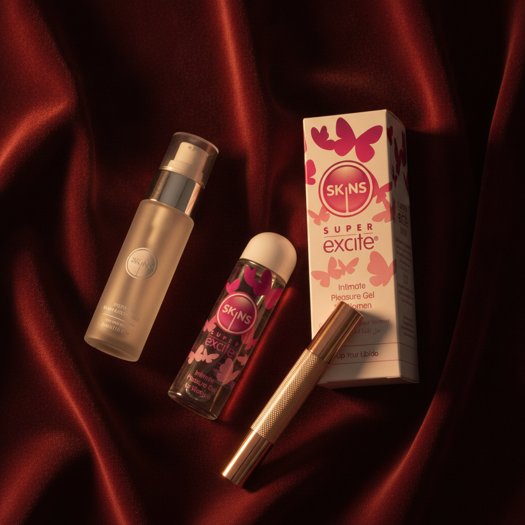 Skins Super Excite - Intimate Pleasure Gel for Women - 30 ml | Boost Desire with Skins Super Excite Gel for Intimacy