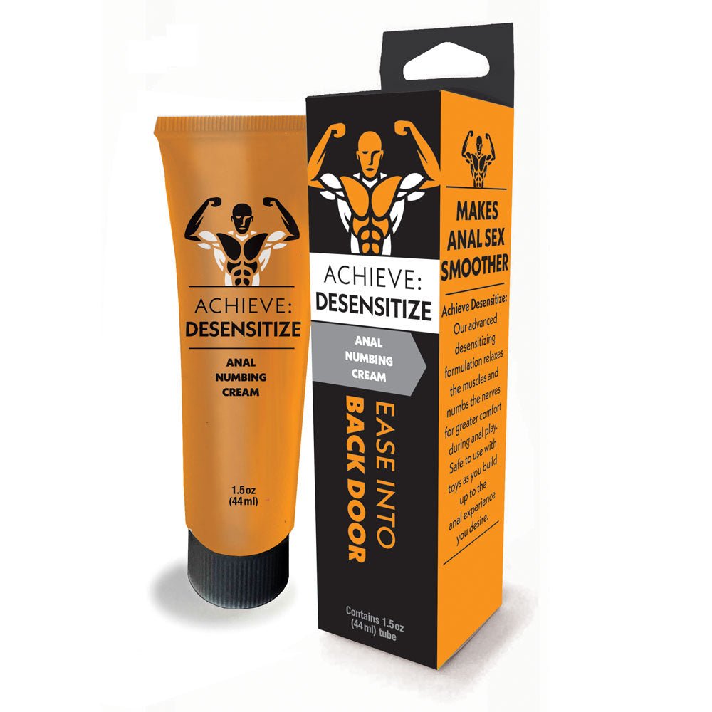 Achieve: Desensitize - Anal Numbing Cream - 44 ml Tube - silkandsin