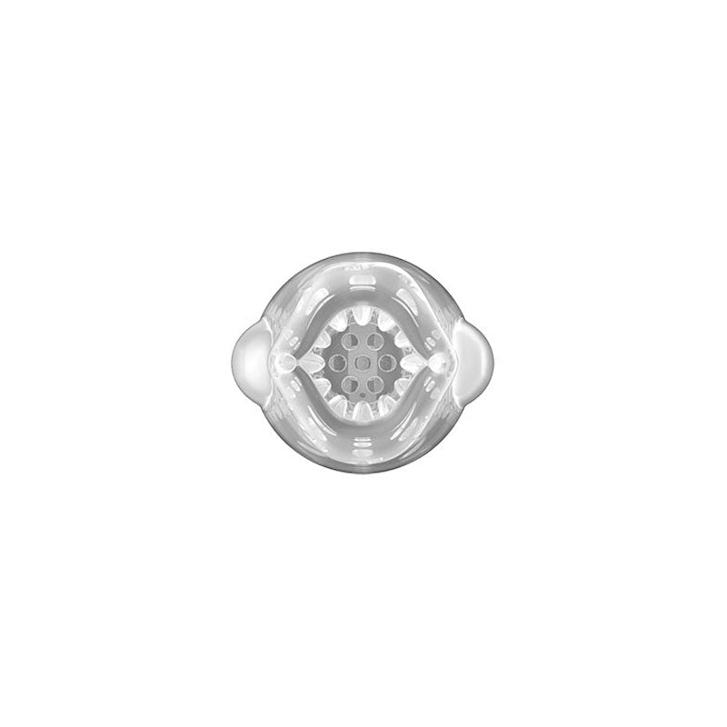 Adam & Eve Adam's Gawk Gawk 3.0 - Clear USB Rechargeable Thrusting, Rotating & Vibrating Masturbator - silkandsin
