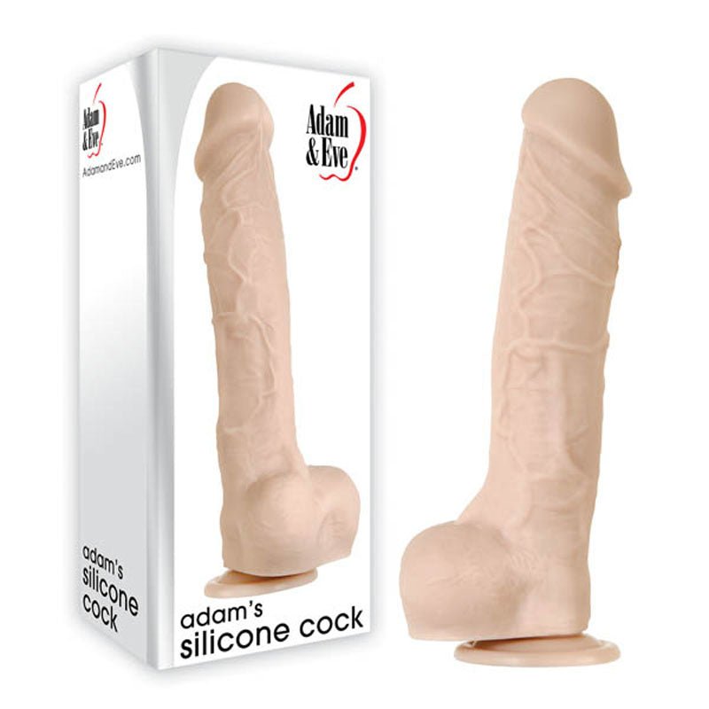 Adam & Eve Adam's True Feel Cock XL - Flesh 26.7 cm (10.5'') Dong - Silk and Sin