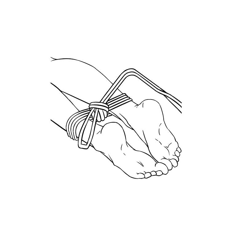 Adam & Eve BONDAGE ROPE - 4.5 metre (15 feet) - Black Bondage Rope - 4.5 metre Length - Silk and Sin