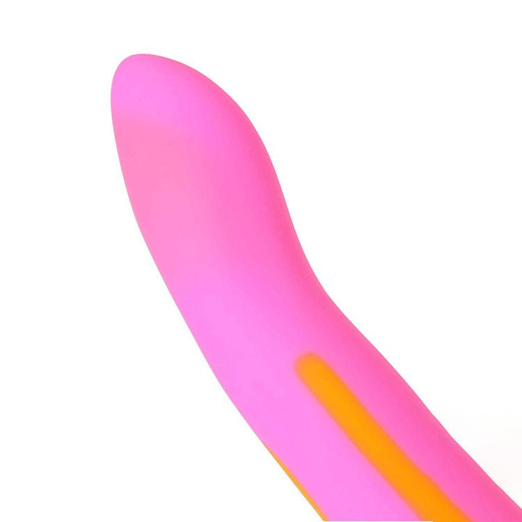 Adam & Eve CHARMED - Pink/Yellow 16.5 cm Dildo - silkandsin