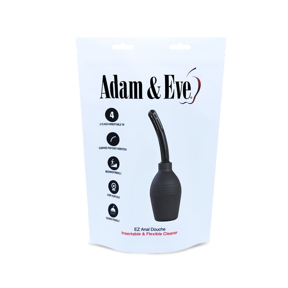 Adam & Eve Ez Anal Douche - Black Douche - Silk and Sin