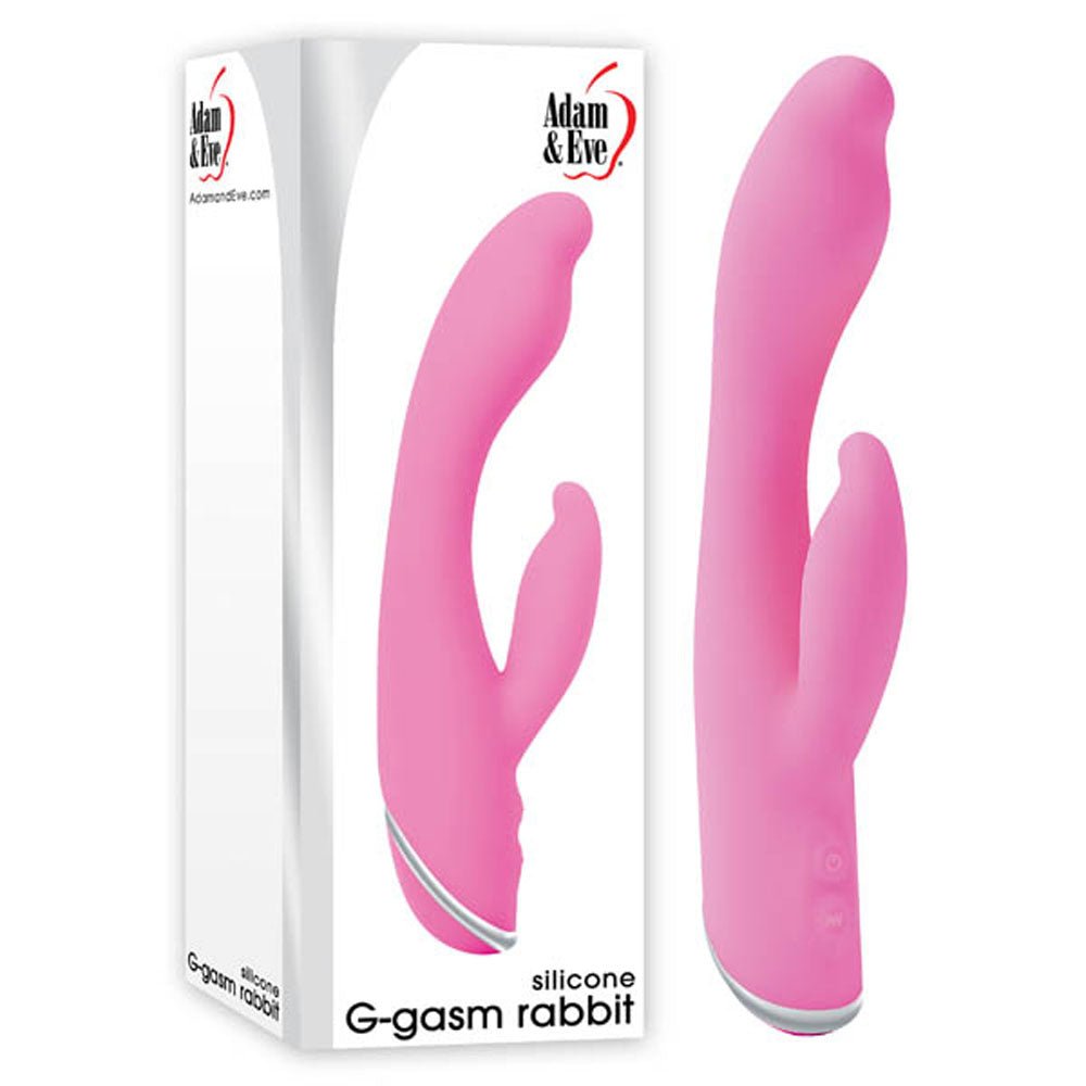 Adam & Eve G-Gasm Rabbit - Pink 20.3 cm (8'') Rabbit Vibrator - Silk and Sin