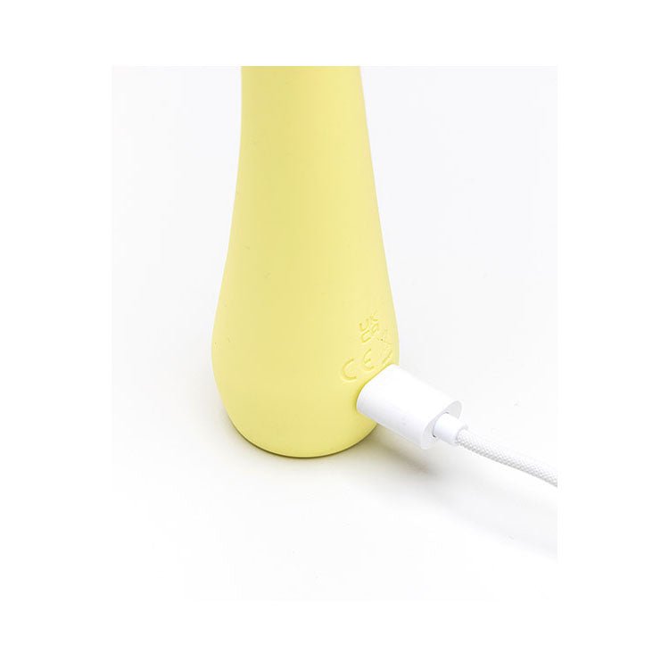 Adam & Eve GROOVY GLOW - UPS Bendie - Yellow 18.4 cm USB Rechargeable G - Spot Vibrator - silkandsin