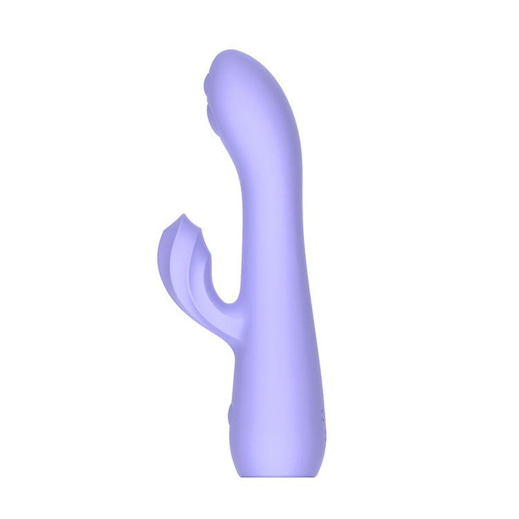 Adam & Eve GROOVY GLOW - UPS Wavie - Purple 16.5 cm USB Rechargeable Rabbit Vibrator - silkandsin