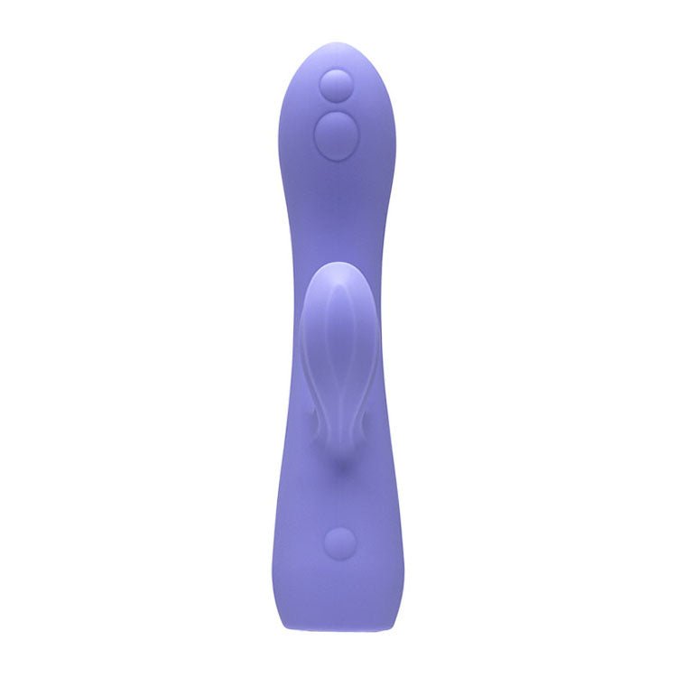 Adam & Eve GROOVY GLOW - UPS Wavie - Purple 16.5 cm USB Rechargeable Rabbit Vibrator - silkandsin