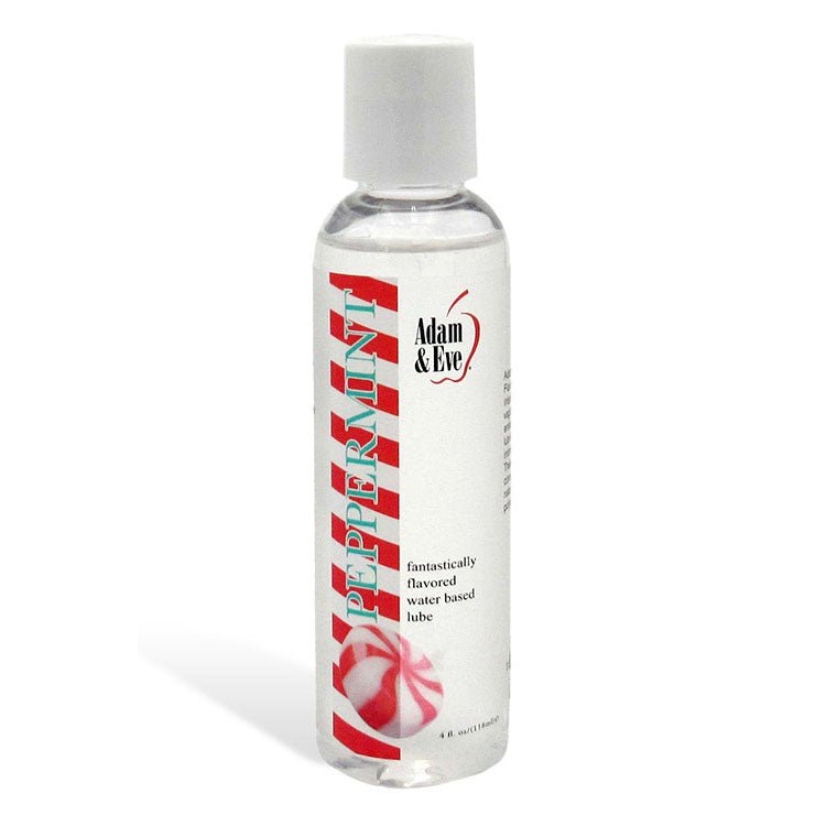 Adam & Eve PEPPERMINT Lubricant - Mint Flavoured Water Based Lubricant - 118 ml Bottle - Silk and Sin