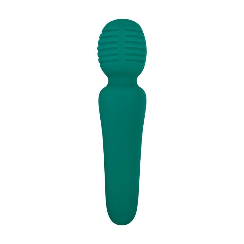 Adam & Eve Petite Private Pleasure Wand - Green 14.8 cm USB Rechargeable Massager Wand - Silk and Sin