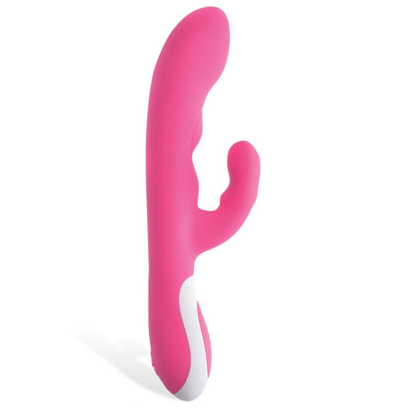Adam & Eve The Warming Rabbit G - Pink 21.6 cm (8.5'') USB Rechargeable Warming Rabbit Vibrator - Silk and Sin