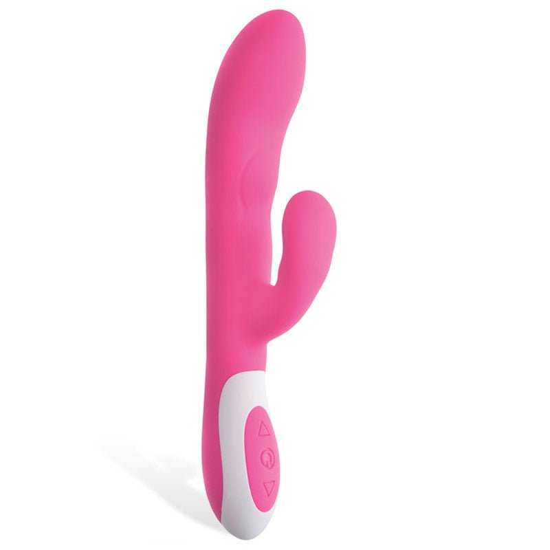 Adam & Eve The Warming Rabbit G - Pink 21.6 cm (8.5'') USB Rechargeable Warming Rabbit Vibrator - Silk and Sin