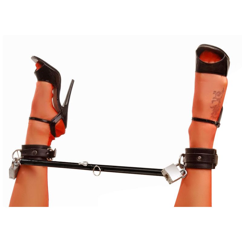 Adjustable Steel Spreader Bar Black - Silk and Sin