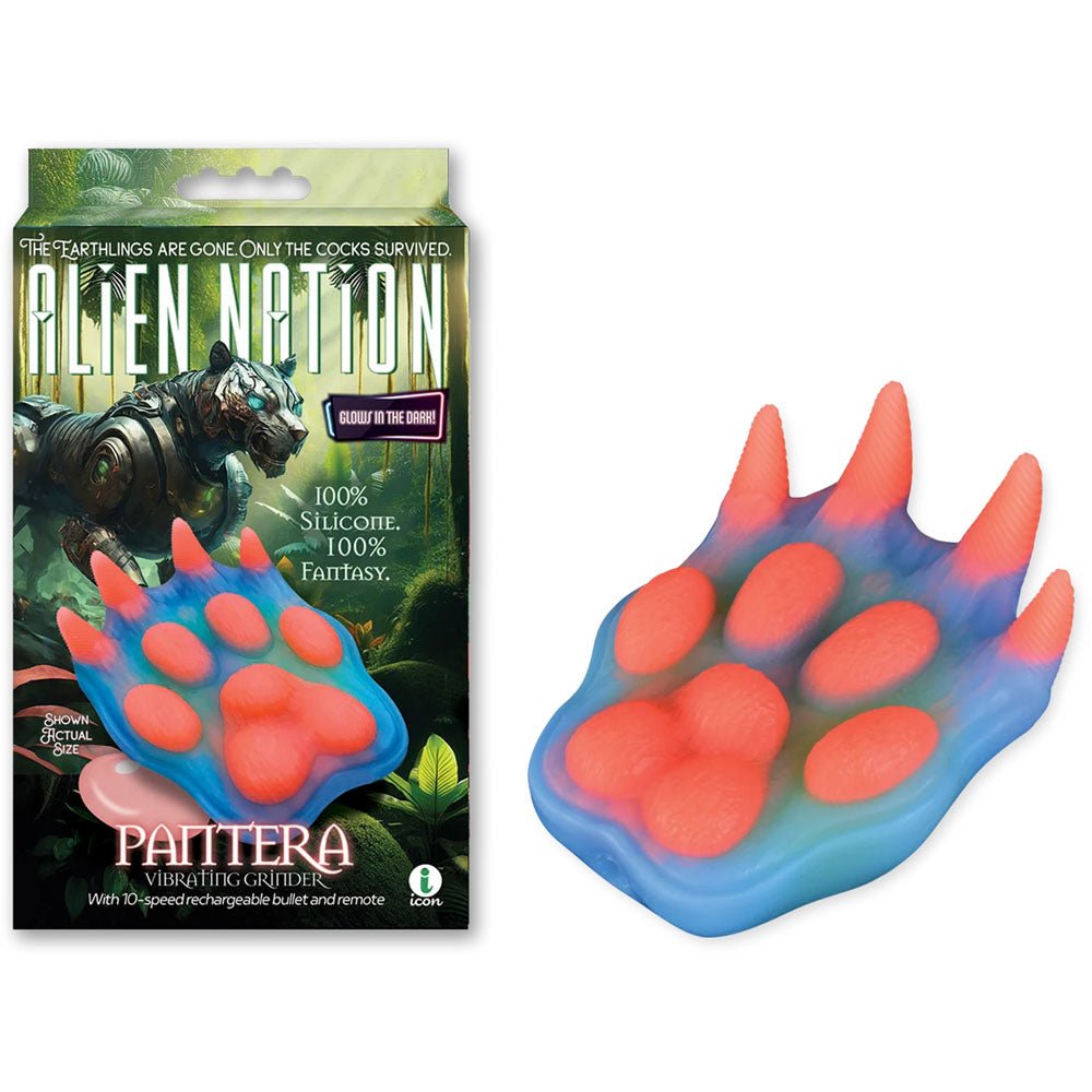 Alien Nation - Pantera - Coloured USB Rechargeable Vibrating Fantasy Grinder Pad with Remote - Silk and Sin