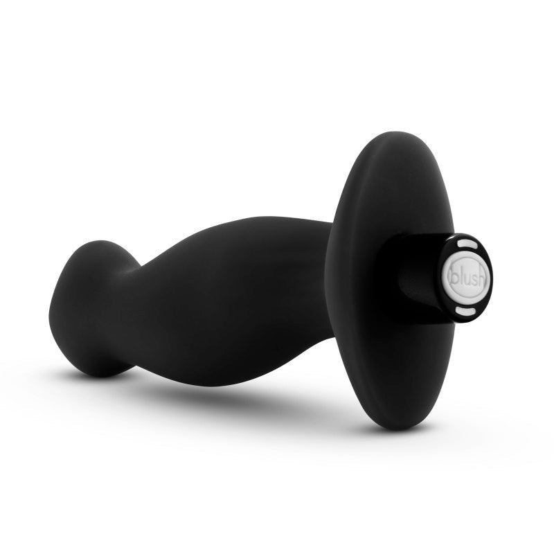 Anal Adventures Platinum Vibrating Prostate Massager 02 - Black 10.8 cm USB Rechargeable Prostate Massager - Silk and Sin