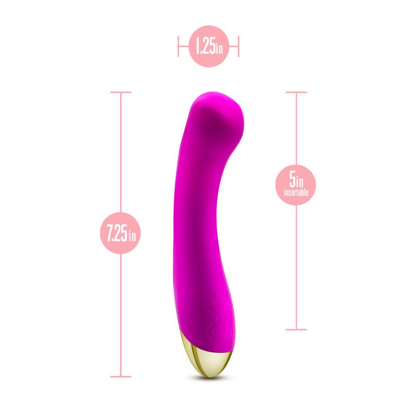 Aria Bangin' AF - Purple 18.4 cm USB Rechargeable Vibrator - Silk and Sin