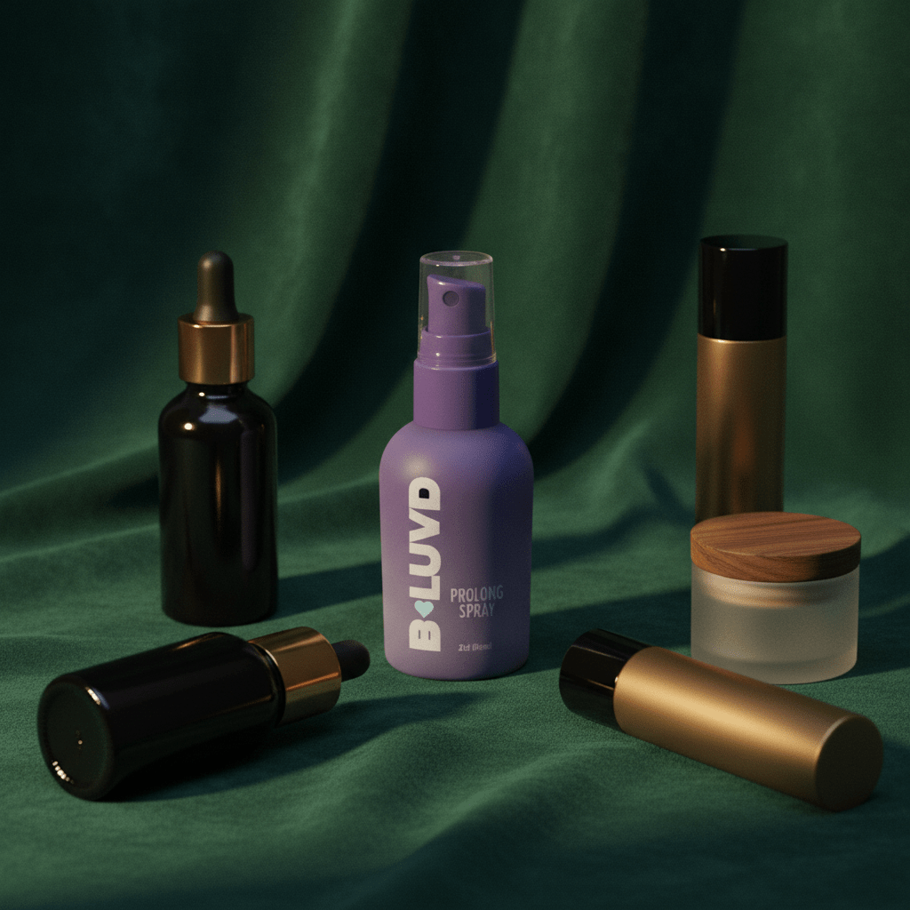 B-LUVD Prolong Spray - Male Desensitising Spray - 59 ml Bottle - Silk and Sin