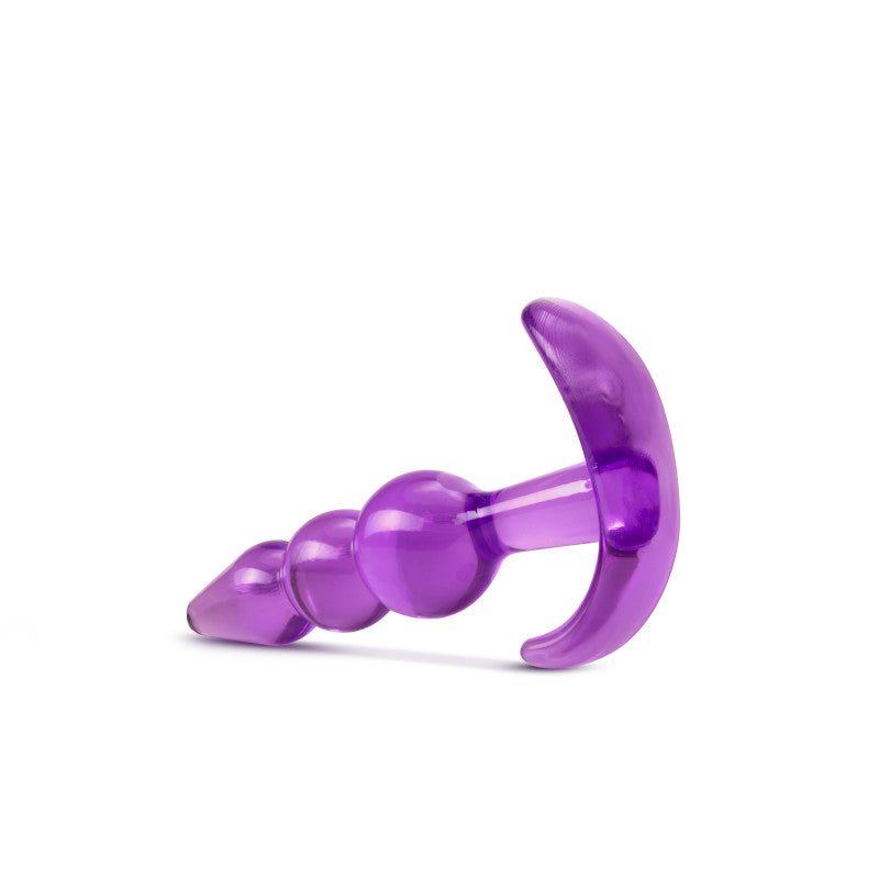 B Yours Triple Bead Anal Plug - Purple 9.5 cm Butt Plug - Silk and Sin
