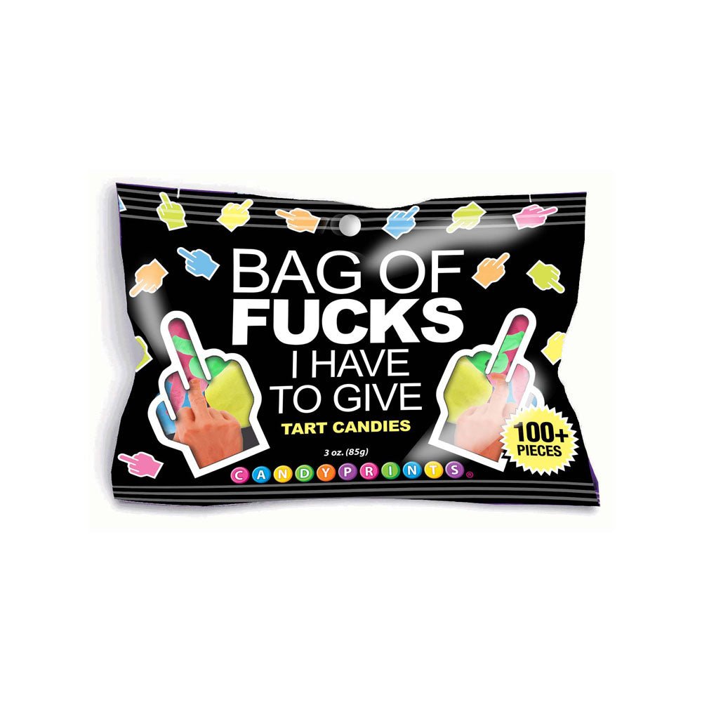 Bag Of Fucks I Have To Give - Fruit Flavoured Lollies - 85 gram Bag - Silk and Sin