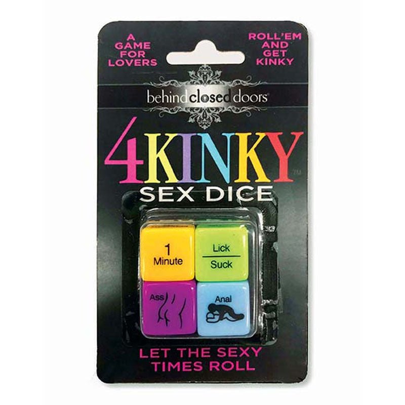 Behind Closed Doors - 4 Kinky Sex Dice - Dice Game for Couples - silkandsin