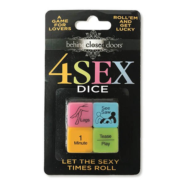 Behind Closed Doors - 4 Sex Dice - Dice Game for Couples - Silk and Sin
