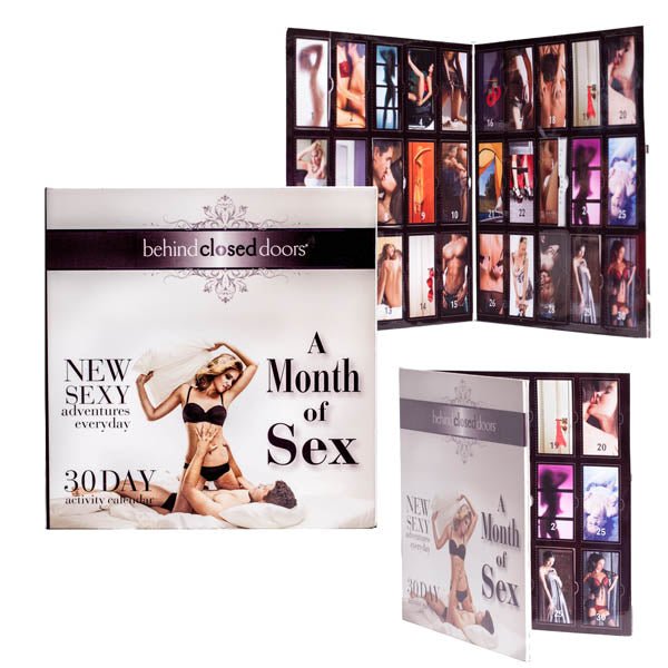 Behind Closed Doors - A Month of Sex - 30 Day Activity Calendar - Silk and Sin