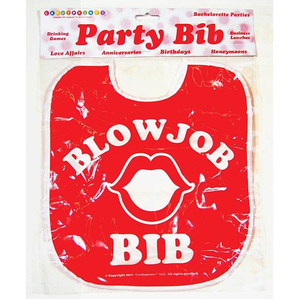 Blow Job Bib - Novelty Item - silkandsin