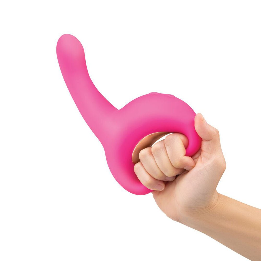 Bodywand G-Play Ultimate Come Hither Squirt Master - Pink 19 cm USB Rechargeable Vibrator - Silk and Sin