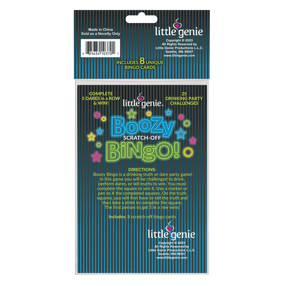 Boozy Bingo - Drinking Scratcher Card - Silk and Sin