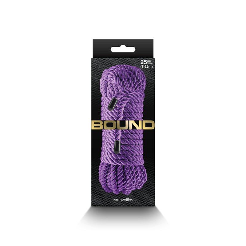 Bound Rope - Purple - Purple Bondage Rope - 7.6 metre length - Silk and Sin