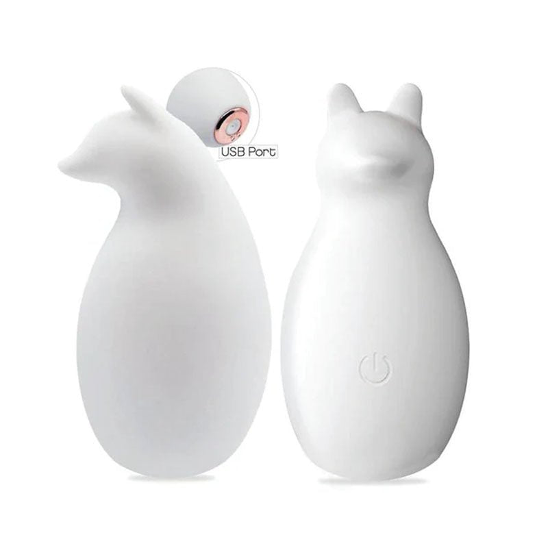 Buzzy Buddy, Sexy Like A Fox - White - White USB Rechargeable Stimulator - Silk and Sin