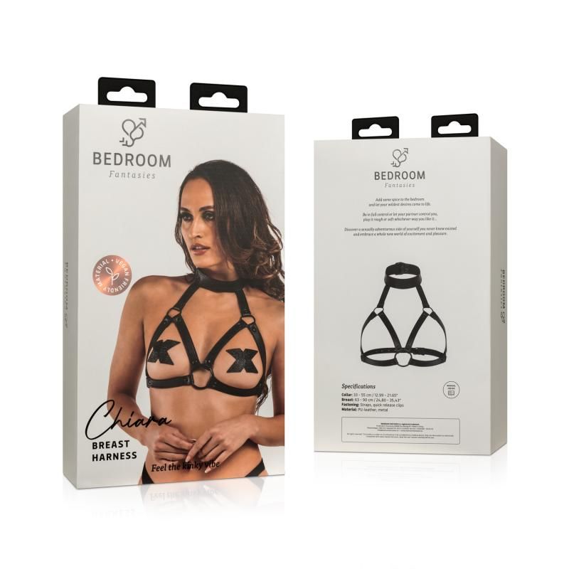 Chiara Bondage Harness Black - Silk and Sin