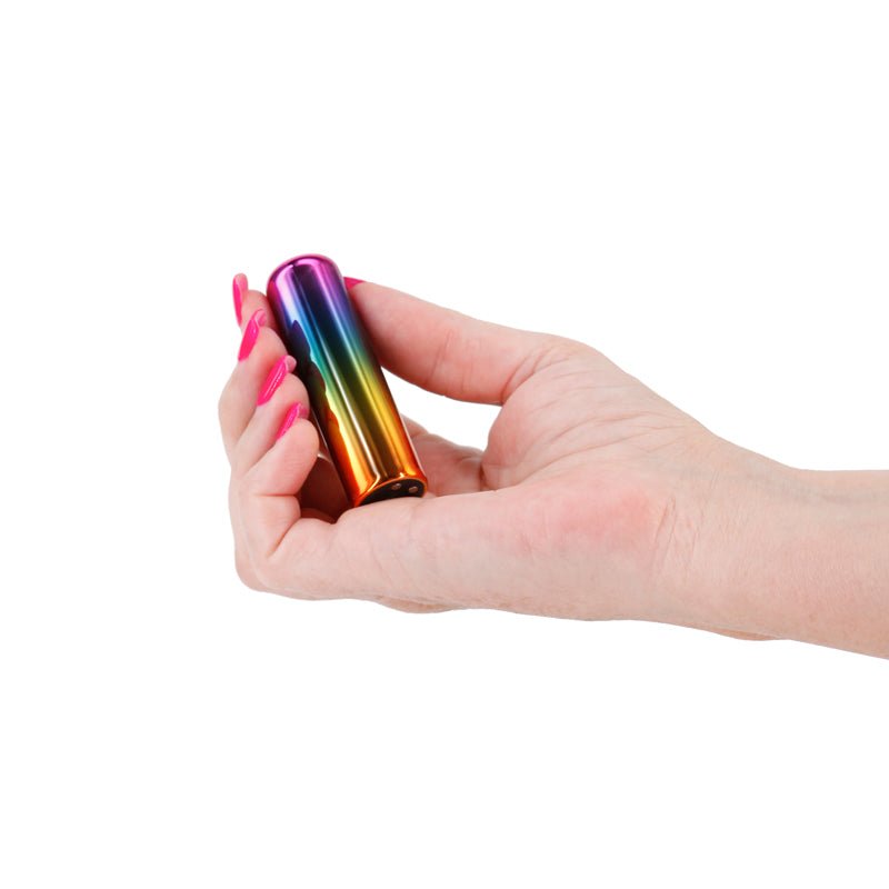 Chroma Rainbow - Small - Metallic Rainbow 6.8 cm USB Rechargeable Bullet - Silk and Sin