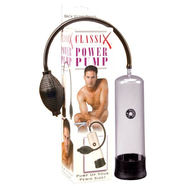 Classix Power Pump - Clear Penis Pump - silkandsin