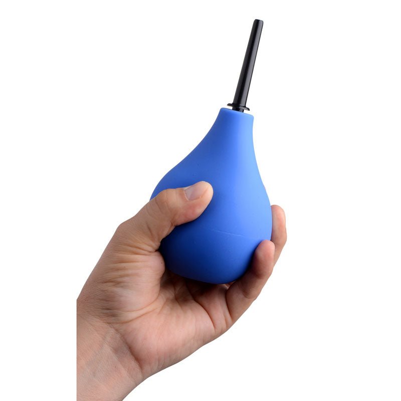 CleanStream Premium One-Way Valve Anal Douche - Blue Unisex Douche - Silk and Sin