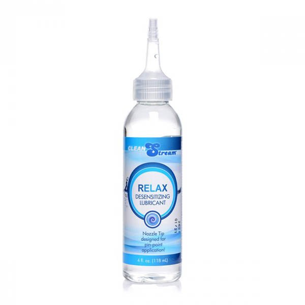 CleanStream Relax Desensitising Lubricant with Nozzle Tip - 118 ml Bottle - Silk and Sin