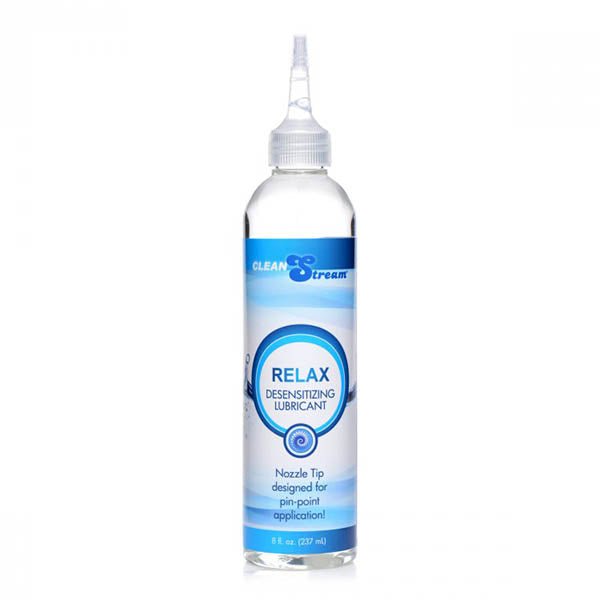 CleanStream Relax Desensitising Lubricant with Nozzle Tip - 237 ml Bottle - Silk and Sin