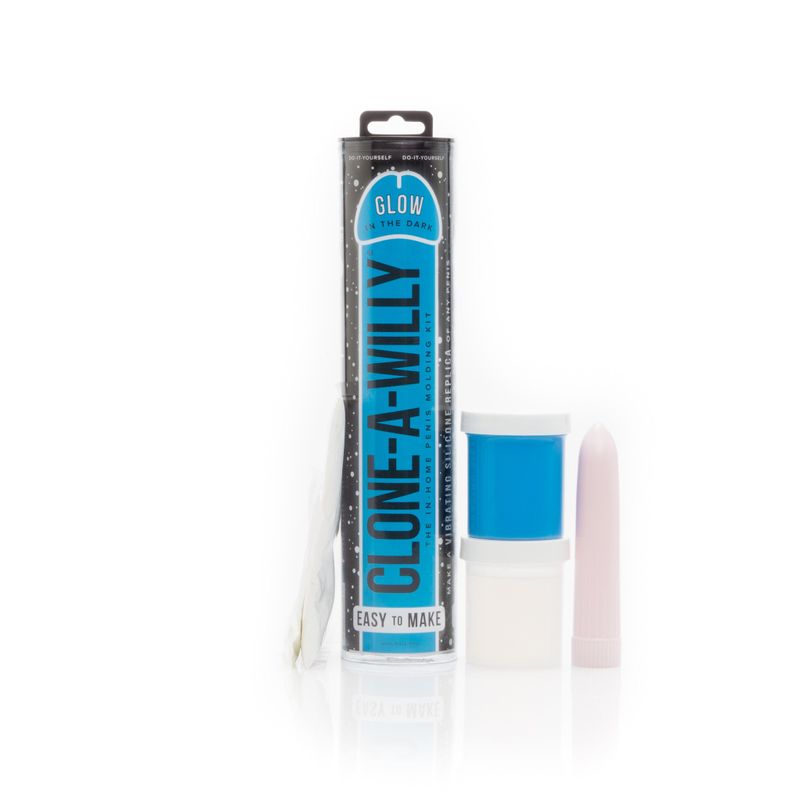Clone a Willy Glow Blue - silkandsin