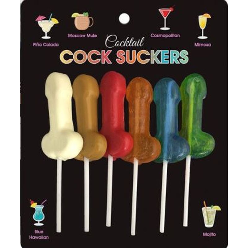 Cocktail Cock Suckers 6 Pc - Silk and Sin